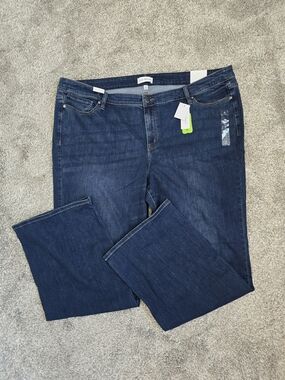 Lane Bryant Curvy Fit Dark Bootcut Jeans - Dark Blue